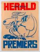 Original NORTH MELBOURNE 1975&nbsp;and 1977&nbsp;WEG posters, (2) fair condition. - 2