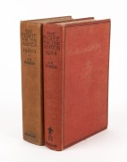 1932-33 and 1934 "The Fight for the Ashes" by J.B. Hobbs, (2 vols), [London, George G. Harrup & Co.] 1st editions; hardcover.
