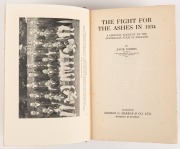 1932-33 and 1934 "The Fight for the Ashes" by J.B. Hobbs, (2 vols), [London, George G. Harrup & Co.] 1st editions; hardcover. - 3