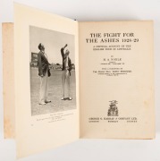 1928-29 "The Fight for the Ashes" by M.A. Noble, [London, George G. Harrup & Co.] 1st edition, 1929, 316pp. - 2