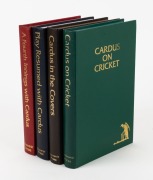 LIMITED EDITION BOOKS BY NEVILLE CARDUS: "Cardus on Cricket" (1977, #6 of 100), "Cardus in the Covers" (1978, #30 of 100), "Play Resumed with Cardus" (1979, #11 of 100) and "A Fourth Innings with Cardus" (1981, #61 of 100), attractively bound and issued b