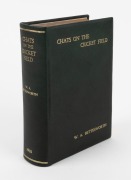 "CHATS ON THE CRICKET FIELD" by W.A. Bettesworth, [London : Merritt & Hatcher, 1st ed. ND but 1910], 468pp + index; beautifully presented in green leather binding with gilt titles to front cover and spine.