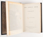 "THE JUBILEE BOOK OF CRICKET" by K.S. RANJITSINHJI, [Edinburgh & London : William Blackwood and Sons; 1897, 2nd ed.], 465pp + frontispiece&nbsp;photogravure, introductory pages and all plates; attractively presented in a modern leather binding with decorative - 2