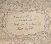 ESSENDON: The 1991 Essendon Seniors "Best and Fairest" Award tray, engraved to the winner, "ALAN EZARD", together with his 1993 V.S.F.L. "2nd Best & Fairest" Award tray. (2 items). Alan Ezard played 184 games for Essendon (1983-1993) and represented Vict - 2