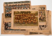 1949 VFL & VFA Team photographs&nbsp;(10) together with 3 full page feature photographs of Dick Reynolds, Ern Henry and Les Foote; also, several Coles (Collingwood) football cards. - 2