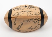 COLLINGWOOD FOOTBALL CLUB: Black and white&nbsp;Sherrin football signed by members of the team, circa mid to late 1970s. - 2