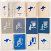 NORTH MELBOURNE: A collection of Season's Tickets comprising of "MEMBERS" 1962, 1964, 1967, 1971 and 1973; "LIFE MEMBER" 1978, 1979; and "PATRON" 1971, 1976 (2), 1978 and 1979. Mixed condition. (Total: 12).
