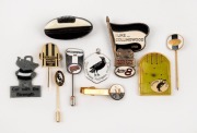 COLLINGWOOD: A group of lapel pins, badges and novelties, including a tie-pin and a Premier Pass. (10 items).