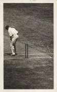 THE BODYLINE SERIES: A group of seven original real-photo postcards published by the Melbourne Herald & Sun newspapers, each one depicting an incident in the 2nd Test Match, played at Melbourne December 1932 - January 1933; each card with a printed label 