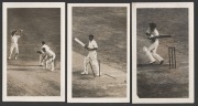 THE BODYLINE SERIES: A group of seven original real-photo postcards published by the Melbourne Herald & Sun newspapers, each one depicting an incident in the 2nd Test Match, played at Melbourne December 1932 - January 1933; each card with a printed label - 3