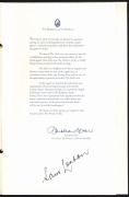 The menu and programme&nbsp;from the Feb.1979 "1948 Australian Cricket Team Reunion Dinner" at the Sydney Hilton, signed by Sam Loxton; together with the April 1948 Adelaide Oval "Dinner in Honour of The Australian Cricket Team - The 1948 Invincibles" menu and - 2
