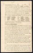 CLARRIE GRIMMETT'S SIGNED CONTRACT FOR THE AUSTRALIAN NATIONAL TEAM TOUR TO NEW ZEALAND - February to April 1928. The four-page contract, signed by Grimmett and R.A. Oxlade (Chairman of the A.C.B.), William Bull (also of the A.C.B.) and witnessed by three