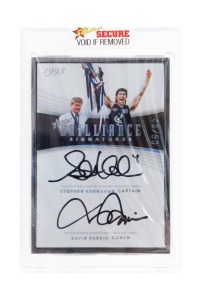 2022 SELECT BRILLIANCE: Premiership Captain and Coach 1995 Signature Card for Stephen Kernahan and David Parkin (CCS2 #48/50), together with maker's box.