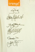 "THE AUSTRALIAN TEST MATCH SHIRT, 2002-2003" number 88 from a limited edition of 200, produced by the Australian Cricket Board, with an official Australian short sleeved shirt bearing the Australian coat-of-arms embroidered in silk, the orange sponsorship - 6