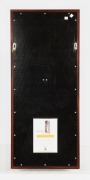 "STROKES OF GENIUS - SACHIN TENDULKAR": A display featuring a full size Genuis MRF cricket bat signed by Tendulkar, together with details of his career and photographs. Accompanied by a PWC CofA, this being number 26/100. Attractively framed glazed, 107 x - 4