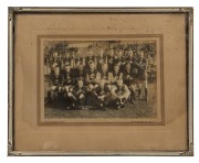 1934 CARLTON Team photograph by Charles Boyles; the image 11 x 15.5cm; framed & glazed 20.5 x 25.5cm. The image depicts the Carlton Seniors Team for Round 8&nbsp;vs Melbourne.&nbsp; - 2