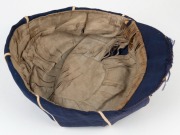 1908 VICTORIAN FOOTBALL LEAGUE PREMIERSHIP CAP: Awarded to Carlton's William (Billy) Payne,&nbsp;blue with white piping and wire embroidered "VFL, Premiers, 1908" to front panel. - 3