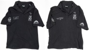 ex NATHAN BUCKLEY COLLECTION: NTFL representative side 1992. Team polo worn by Nathan Buckley around the 1992 game v Geelong. Black with NTFL logo on left breast, CUB logo on sleeves and &lsquo;NTFL v Geelong 1992 Representative&rsquo; on right breast. 2 items.