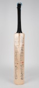 A 1989 Australia to India "Nehru Series" autograph page with (printed) signatures; also, a 1992 World Cup souvenir full sized bat with the (printed) signatures of all nine participating teams. (2 items). - 3