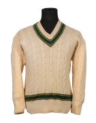 SAM LOXTON'S&nbsp;AUSTRALIAN TEST TEAM LONG SLEEVED JUMPER: Worn by Loxton during the 1948 Invincibles tour of England.