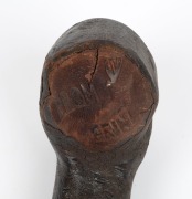An Irish shillelagh with sterling silver presentation plaque engraved "To Walter Lindrum. In Commemoration of his First Visit to Ireland. From Hugh McAlevey, Belfast, March, 1930". 58cm long. - 3
