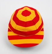 A collection of cricket caps comprising of Australian Youth XI baggy yellow cap, circa 1990s (player unknown), I Zingari, Free Foresters, Crusaders, Marylebone Cricket Club, and a South Africa in Australia baseball-style cap. All in very good condition. ( - 4