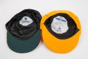 A collection of cricket caps comprising of Australian Youth XI baggy yellow cap, circa 1990s (player unknown), I Zingari, Free Foresters, Crusaders, Marylebone Cricket Club, and a South Africa in Australia baseball-style cap. All in very good condition. ( - 8