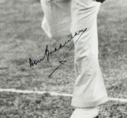 DON BRADMAN: Two photographic signed displays, both framed and mounted,&nbsp; 50 x 40cm each overall - 2