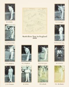 THE 1909 AUSTRALIAN TEST TEAM IN ENGLAND: An autograph page dated 17.07.09, featuring the original signatures of all twelve members of the Australian team lead by Monty Noble and including Victor Trumper, Warwick Armstrong, Albert Cotter and Roger Hartiga - 2