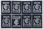 Carlton: Member's Season Tickets for 1961, 1963, 1964 Centenary Year, 1965, 1966, 1969 and 1970, each with fixture list & hole punched for each game attended. (8).