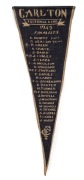 "CARLTON FOOTBALL CLUB 1949 FINALISTS, listing the 24 players who had played in the team during the season. Very rare.