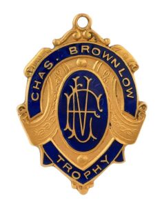 The 1966 Brownlow Medal, 9ct Gold, Blue Enamel; Engraved Verso "Victorian Football League - Chas Brownlow Trophy - Season 1966 - Won By Ian Harlow Stewart"