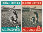 Two rare publications: "Football Souvenir V.F.L. Finals 1948" (32pp incl pictorial covers), plus "Football Souvenir V.F.L. Season 1949" (32pp incl pictorial covers); both feature the photographs of Charles Boyles.
