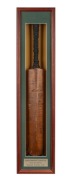 A MATCH-USED BAT OWNED BY CHARLIE MACARTNEY&nbsp;AND SIGNED BY BOTH TEAMS DURING THE "BODYLINE" SERIES OF 1932 INCLUDING THE CONTROVERSIAL CAPTAIN, WALTER JARDINE AND HIS STRIKE BOWLER, HAROLD&nbsp;LARWOODCharlie Macartney (1886 - 1958) appeared for Australia in 35