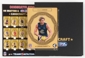 2024&nbsp;CARDCRAFT AFL TEAM COACH: 24 carat gold-plated card for Charlie Curnow,&nbsp;presented in original presentation case.