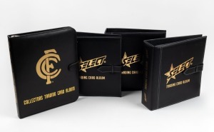 Four Select Trading Card Albums, one of which bearing Carlton Football Club logo, all loaded with 10+ pocket pages. (4 items)
