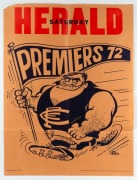 WEG POSTERS for CARLTON PREMIERSHIPS: 1972, 1979, 1981, and 1982 (2), mainly with faults. (Total: 5).