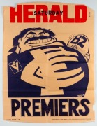 WEG POSTERS for CARLTON PREMIERSHIPS: 1972, 1979, 1981, and 1982 (2), mainly with faults. (Total: 5). - 5