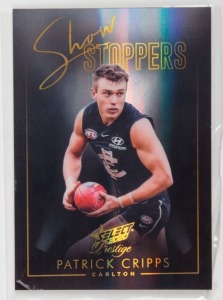 2020 SELECT SHOWSTOPPERS: Limited-edition card for Patrick Cripps (SSG3 #25/40).