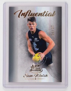 2021 SELECT INFLUENTIAL: Limited-edition card for Sam Walsh (IC3 #20/40).