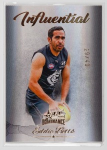2020 SELECT INFLUENTIAL: Limited-edition card for Eddie Betts (IC3 #29/40).