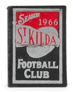 SAINT KILDA&nbsp;FOOTBALL CLUB: 1965, 1966 and 1974 membership cards. (3). - 2