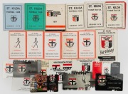 SAINT KILDA&nbsp;FOOTBALL CLUB: 1975 - 1986, 1988 - 1995 and 1996 (2) and 1997 (2) Concessional or Pensioner Membership Cards. (Total: 24). Mixed condition.