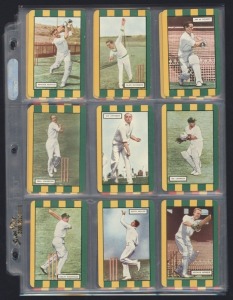 1953-54 Coles 'Australian & English Cricketers', complete set [28], generally in VF/EF condition.