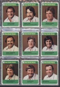 1978 Scanlens 'Cricketers', complete set [66] + Checklists [6] all in EF condition. (72 items).