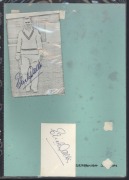 SOUTH AFRICAN CRICKETERS: A collection of autographed photographs, cuttings, cards, etc., the D - M album: Numerous examples including Eric Dalton, Dennis Dyer, John du Preez, Jacobus Duminy, Clive Halse, Bob Harvey, George Hearne, Peter Heine, Brian Irvi - 3