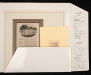 'Centenary of Australia & England Test Cricket 1877 - 1977' limited-edition Time Life Books 330 x 345mm print folio, containing booklet, scorecard, and six prints. - 2
