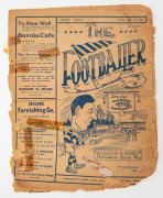 1922 "The Footballer" (Under the Official Patronage of the Geelong Cricket and Football Club, and the Geelong Association Football Club), Friday May 19th 1922. Includes results, news and other information on football in the VFL (with a focus on Geelong), 