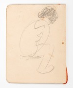 THE BODYLINE SERIES: A Melbourne Club menu with the front cover dated 12th November 1932 and featuring a kangaroo and a lion shaking paws; enhanced with a pencil sketch by Arthur Mailey titled "Finale"; the inside covers further illustrated with two caric - 5