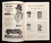 Rare 1939 programme, 'Official Souvenir Programme of Cricket Match between The Original A.I.F. Team (Captained by H.L. Collins) and Contemporary International XI (Captained by Clem Hill), Melbourne Cricket Ground, April 15, 1939'; 32pp plus covers. The pl - 2